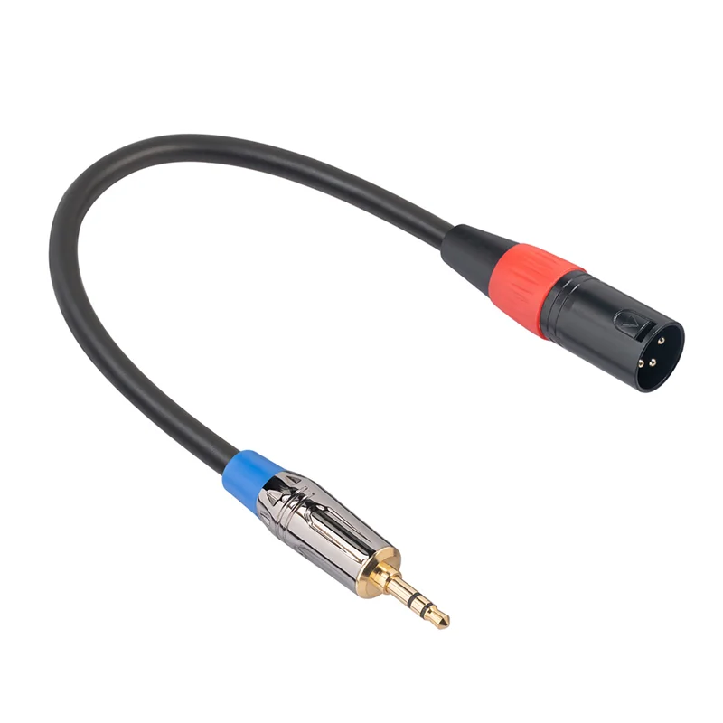 3-Pin XLR Plug 6.35 Mm Adaptador de Enchufe Macho Enchufe del Cable de Audio Estéreo Adaptador de Micrófono para Mezclador Amplificador de Altavoz Imagen 0