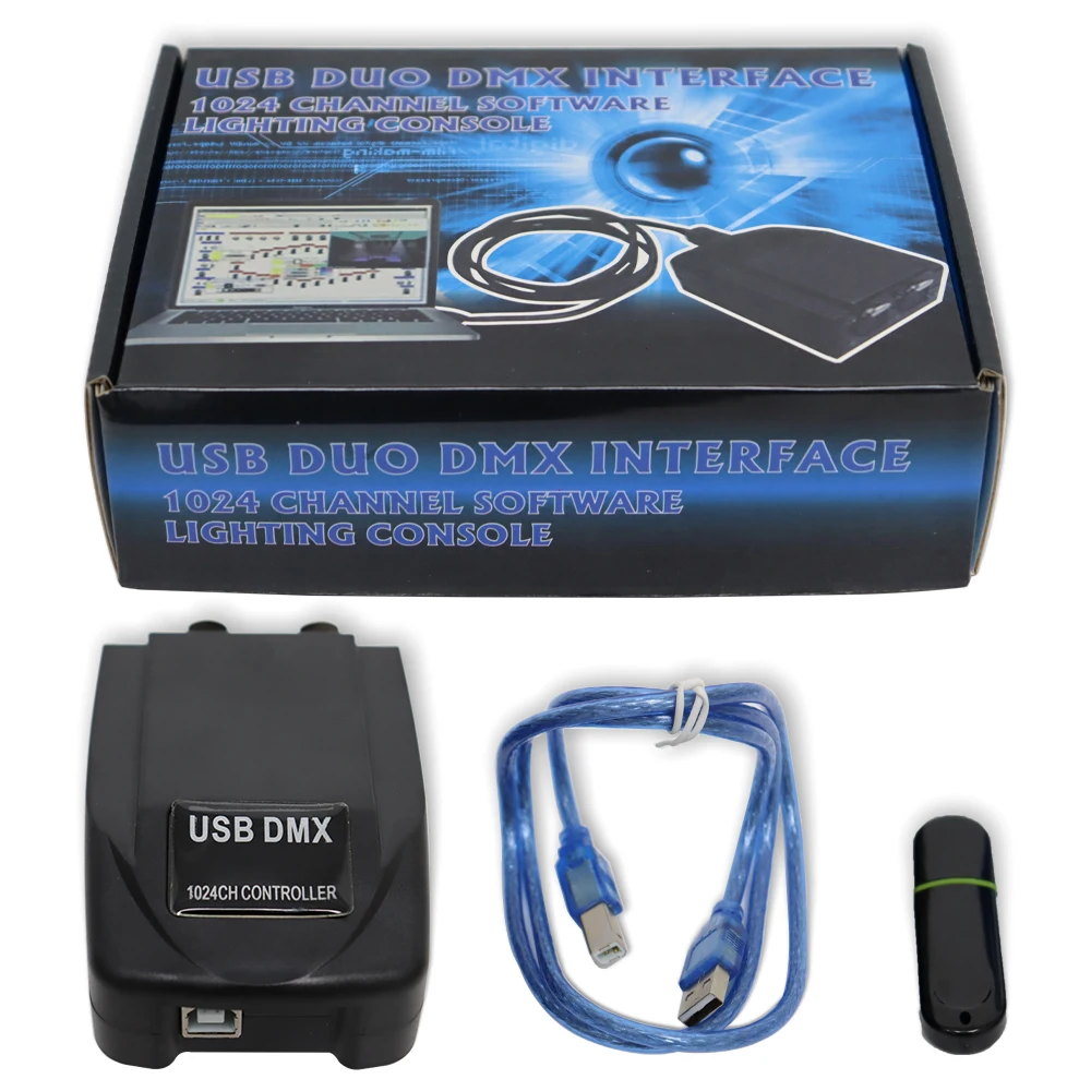 Etapa Controlador de Iluminación Orignal Martin Luz Jockey USB 2.95 Interfaz DMX 1024 Canales de Software USB DMX PC 3D Imagen 0
