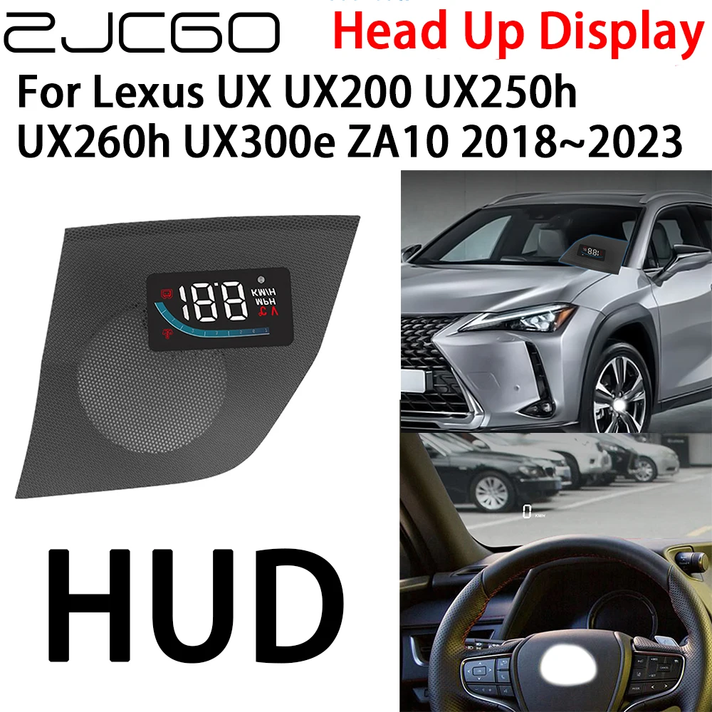 ZJCGO Coche HUD Head Up Display Velocímetro Proyector de Alarma para Lexus UX UX200 UX250h UX260h UX300e ZA10 2018~2023 Imagen 0