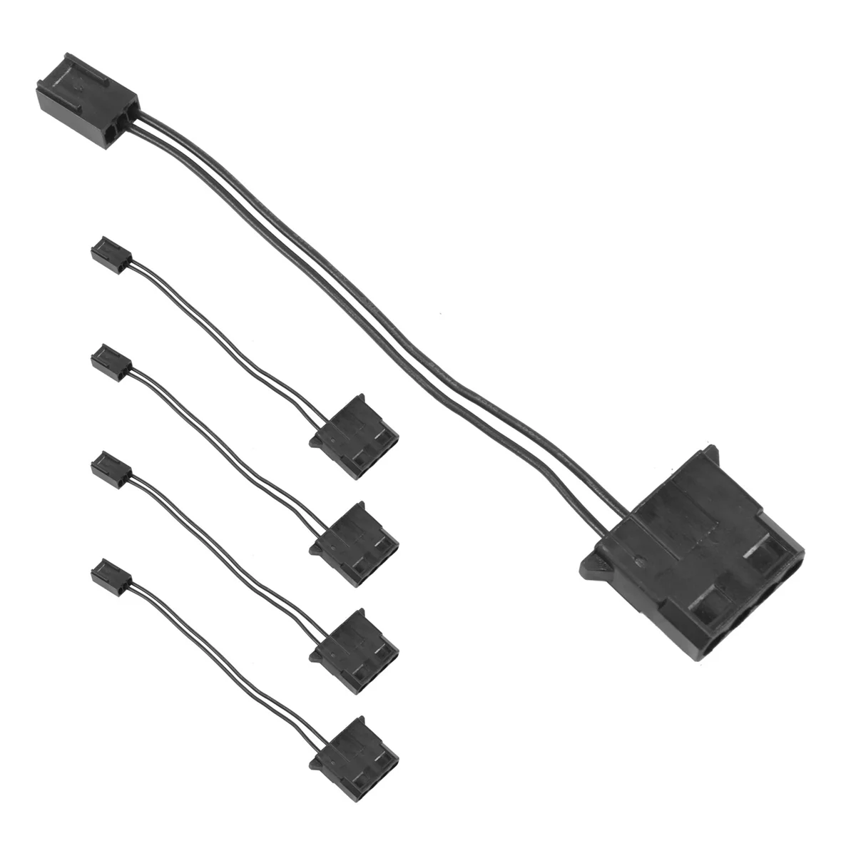 5Pcs IDE de 3 Pin Cable de Alimentación del Ventilador Molex D Enchufe de Alimentación de 3 Pines Conector de la PC de la Computadora de Refrigeración del Convertidor de Cable Imagen 1