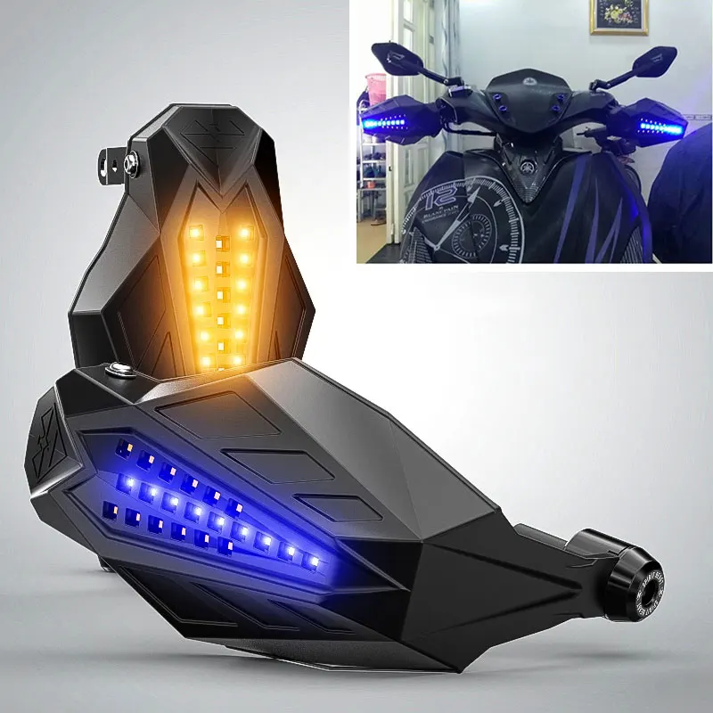 El Envío libre de la Motocicleta de las Manoplas de las Luces LED de la Mano de los Guardias Protector de Accesorios para Yamaha Vstar 650 1100 1300 Yfz450 Yz125 Xj6 Imagen 1