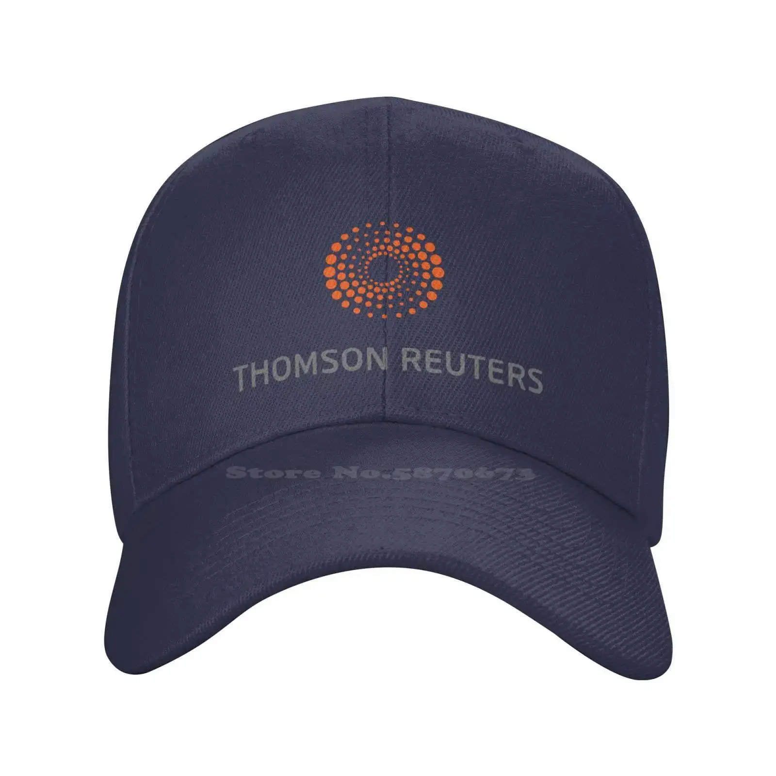 Thomson Reuters Logotipo Gráfico Impreso el Logotipo de la Marca de Alta calidad del Dril de algodón gorra de Punto sombrero de la gorra de Béisbol Imagen 1