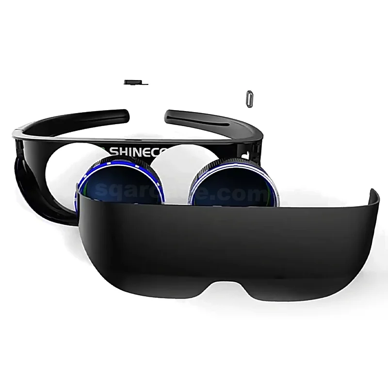 VR Gafas de Vídeo del montaje de la Cabeza de la Pantalla 3D Auricular Smartphone Wifi Móvil Inteligente Cine IMAX VR Simulador Virtual Imagen 1