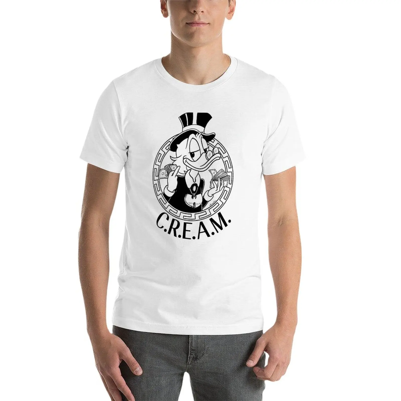 Nueva C. R. E. A. M. T-Shirt kawaii ropa de manga Corta de verano de la parte superior de peso pesado de camisetas para los hombres Imagen 2