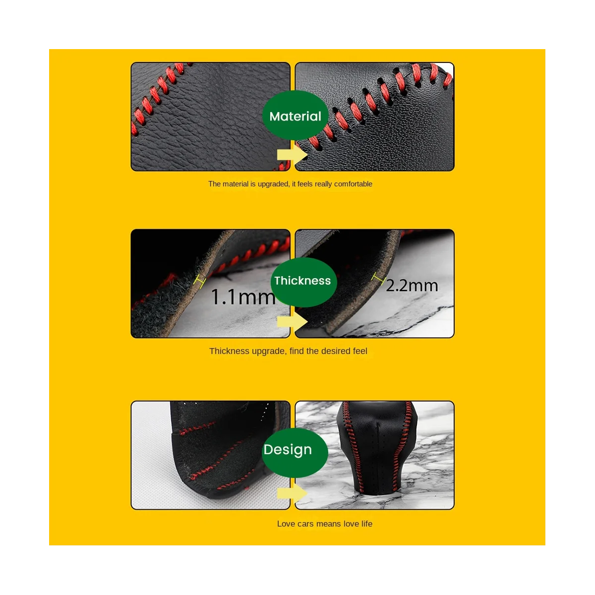 Cubierta de engranajes de Freno de mano Cubierta de los Accesorios del Coche para Kodiak GT Kodiak Keluoq Negro-Marrón en Línea Imagen 3