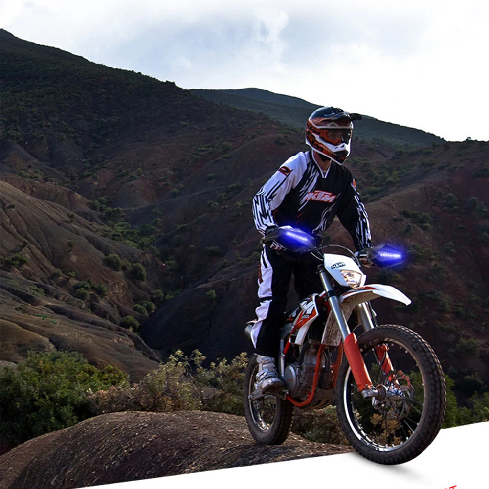 El Envío libre de la Motocicleta de las Manoplas de las Luces LED de la Mano de los Guardias Protector de Accesorios para Yamaha Vstar 650 1100 1300 Yfz450 Yz125 Xj6 Imagen 3