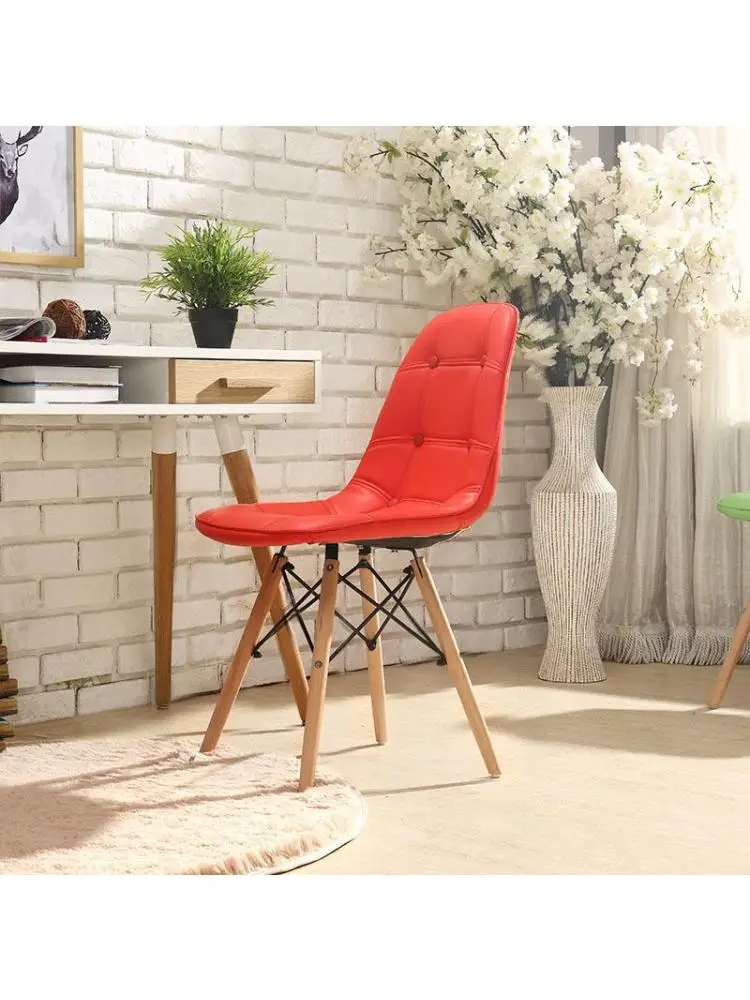 Moderno minimalista silla de comedor de casa restaurante silla computadora silla de madera maciza Nórdicos sillón sala de estar Imagen 3
