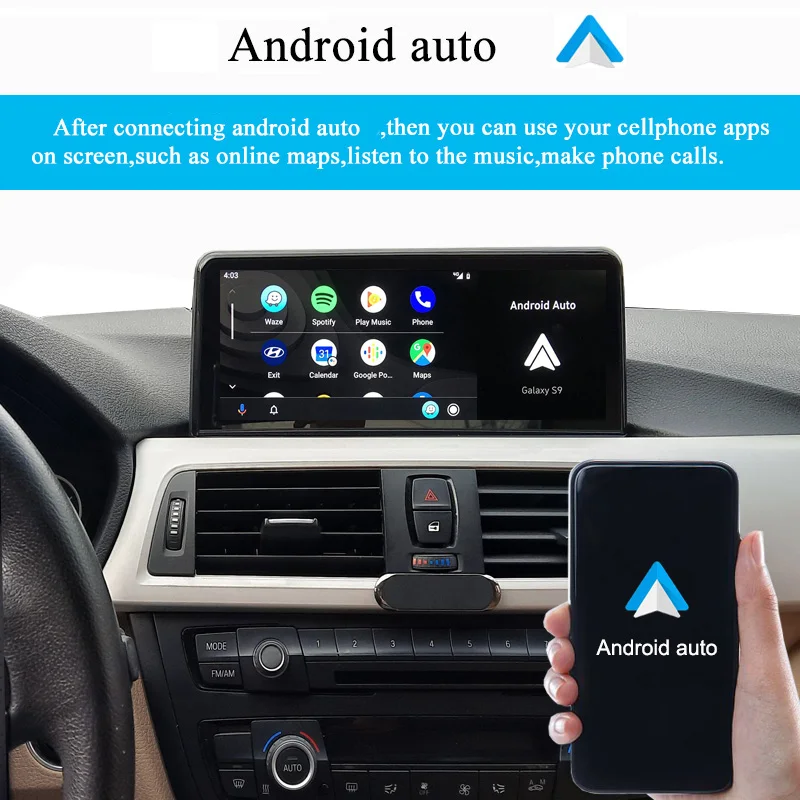 Radio de coche Para BMW Serie 5 F10 Inalámbrica Carplay Android Auto Multimedia del Coche de la Pantalla de GPS de Navegación Estéreo 10.25 2Din Imagen 3