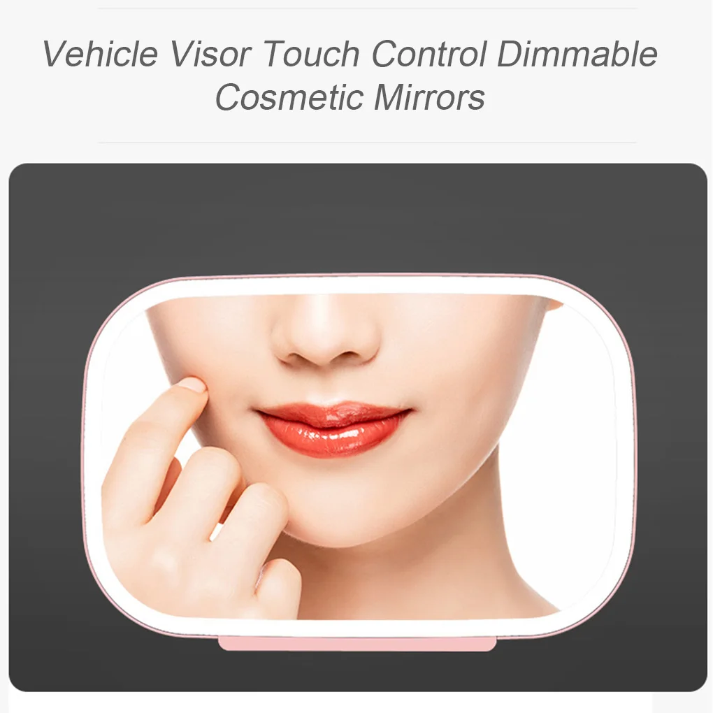 Coche Sombrilla LED Espejo de Maquillaje DC 5V 3 Modos de Espejos de aumento USB Imagen 4