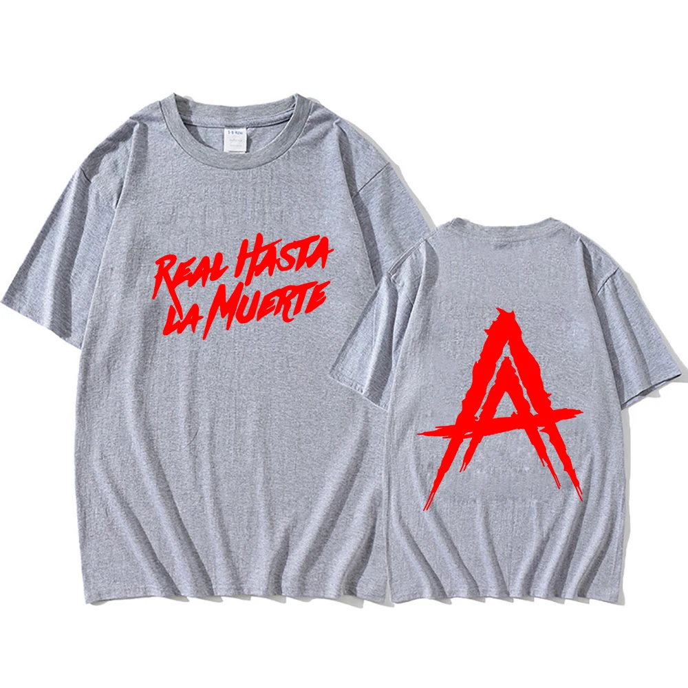2023 Hip Hop de la Calle Anuel AA Real Hasta La Muerte Gráfico de Camisetas Para los Hombres/las Mujeres de los Hombres de Moda Rapero T-shirts de Algodón Suelta Ts Imagen 5