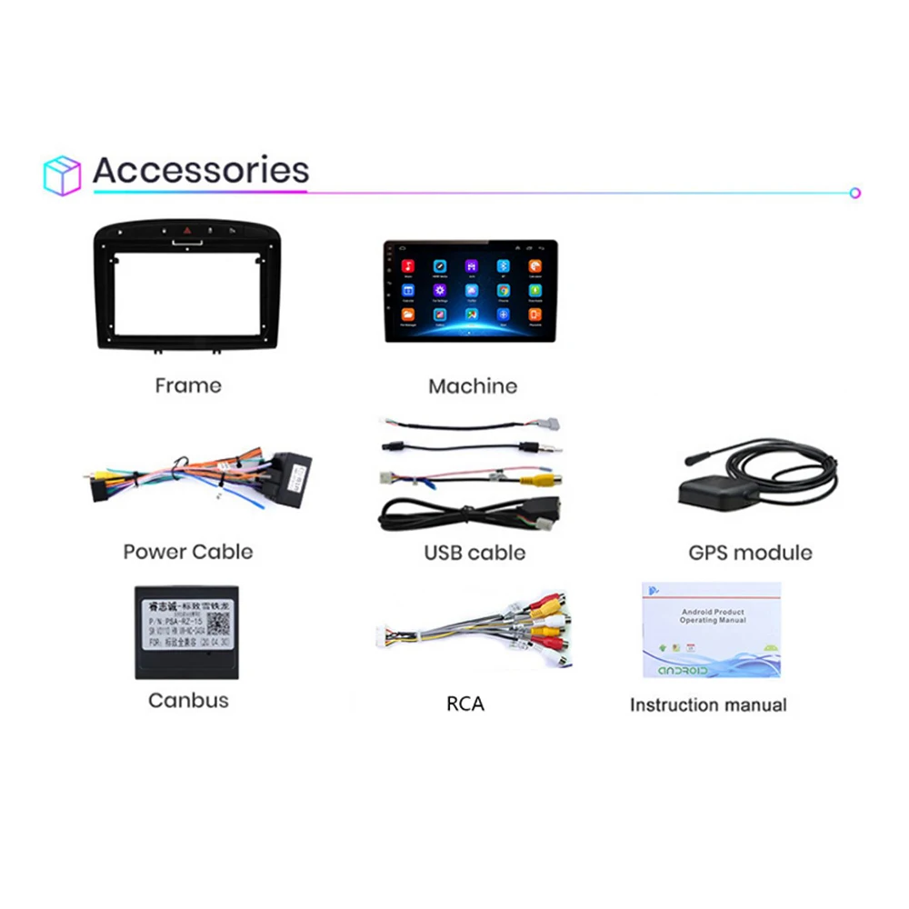 Android Radio de Coche Multimedia para Peugeot 408 para Peugeot 308 308sw GPS, RDS DSP Reproductor Multimedia 2din Android Coches Reproductor de DVD NO Imagen 5