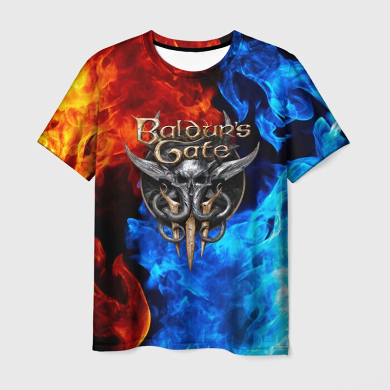 Camisetas Juego de Baldur Gate 3 Impresión en 3D de los Hombres de Verano Tees de la Calle O de Cuello de Manga Corta Camiseta de gran tamaño de las Mujeres Tops de niños Imagen 5