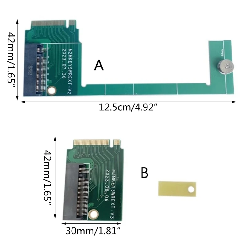 PCIE4.0 a 90 Grados Transfercard Para Rogally SSD Tarjeta de Memoria de Adaptador de Accesorios Imagen 5