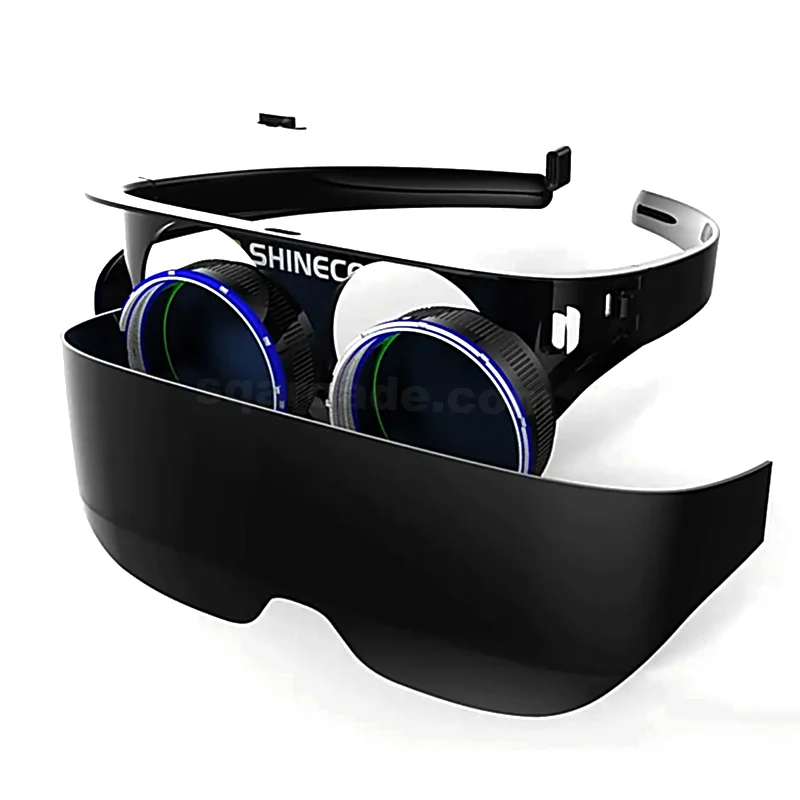 VR Gafas de Vídeo del montaje de la Cabeza de la Pantalla 3D Auricular Smartphone Wifi Móvil Inteligente Cine IMAX VR Simulador Virtual Imagen 5